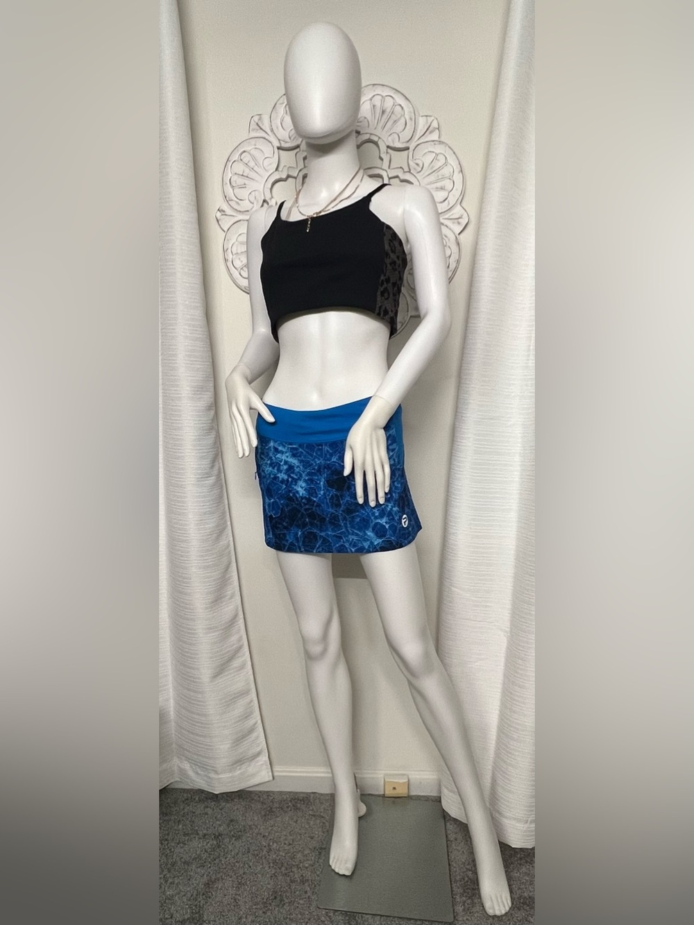 Pelagic Bahama Oceanflex Skort Hex Blue